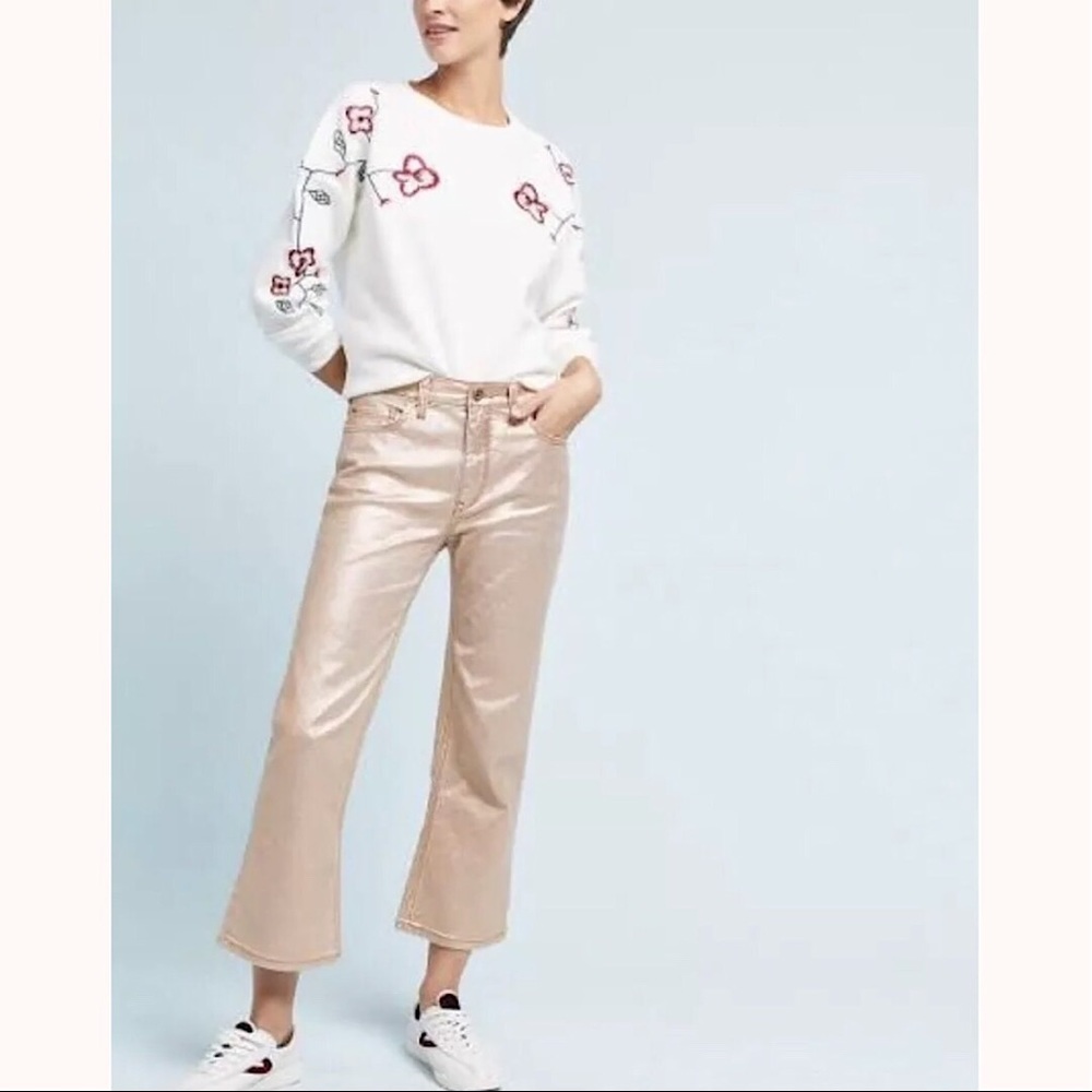 ANTHROPOLOGIE PILCRO Coated High Rise Cropped Jean - Picture 8 of 8